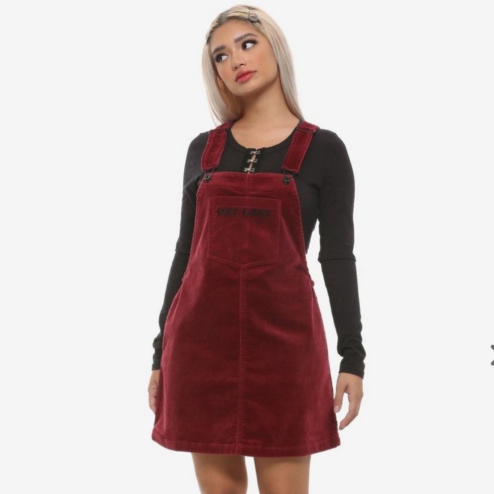 Burgundy Get Lost Corduroy Skirtall plus sized 2 from Hot Topic